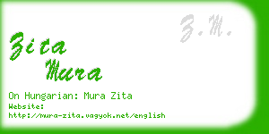 zita mura business card